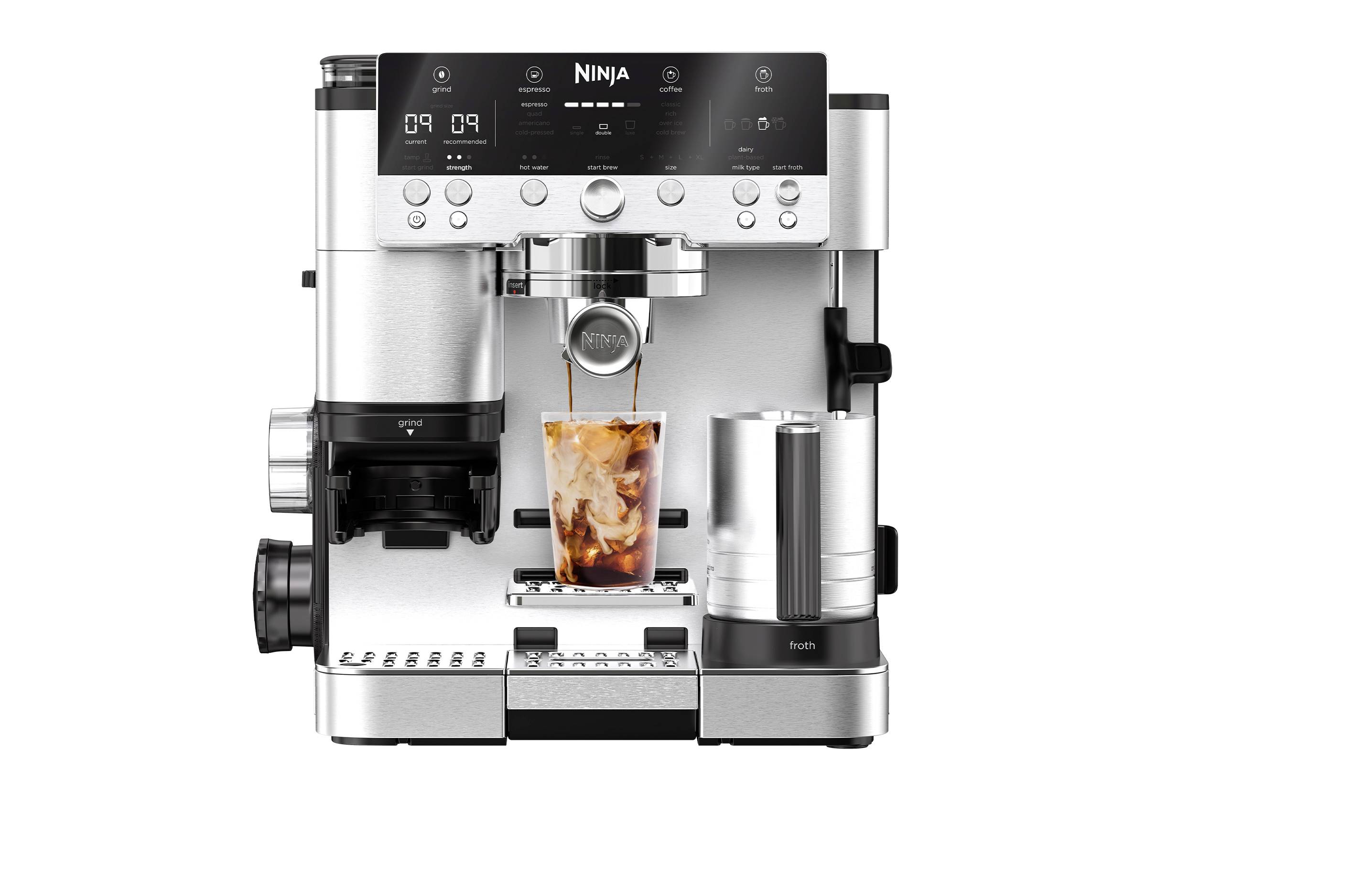 Ninja Luxe Café Premier ES601EU Kaffeevollautomat Silber, Schwarz