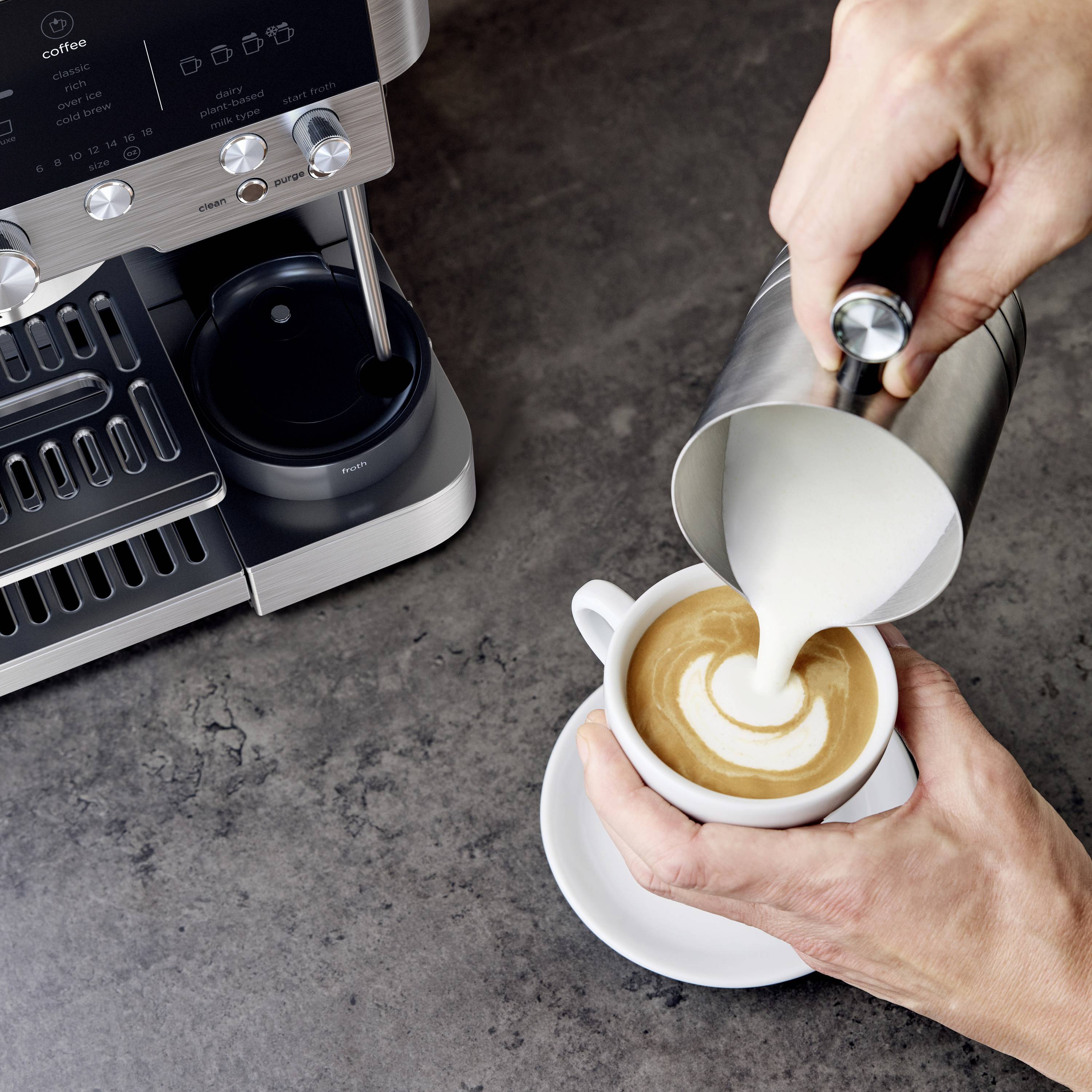 Ninja Luxe Café Premier ES601EU Kaffeevollautomat Silber, Schwarz