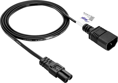 Akyga Strom Anschlusskabel 1.5 m Schwarz