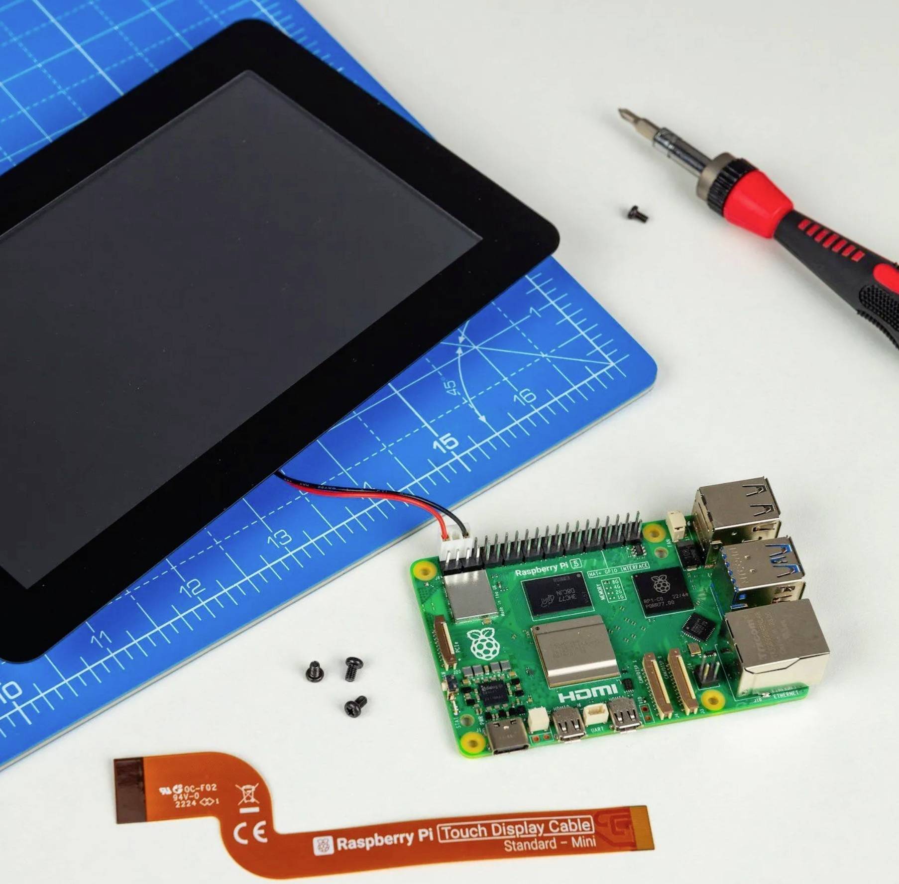 Raspberry Pi® Touch Display 2 Display-Modul 17.8 cm (7 Zoll) 1280 x 720 Pixel Passend für (Entwickl