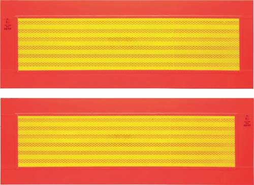 IWH ECE 70 097607 Warnstreifen Orange (fluoreszierend), Gelb (reflektierend) 1 St. (L x B) 565mm x 195mm