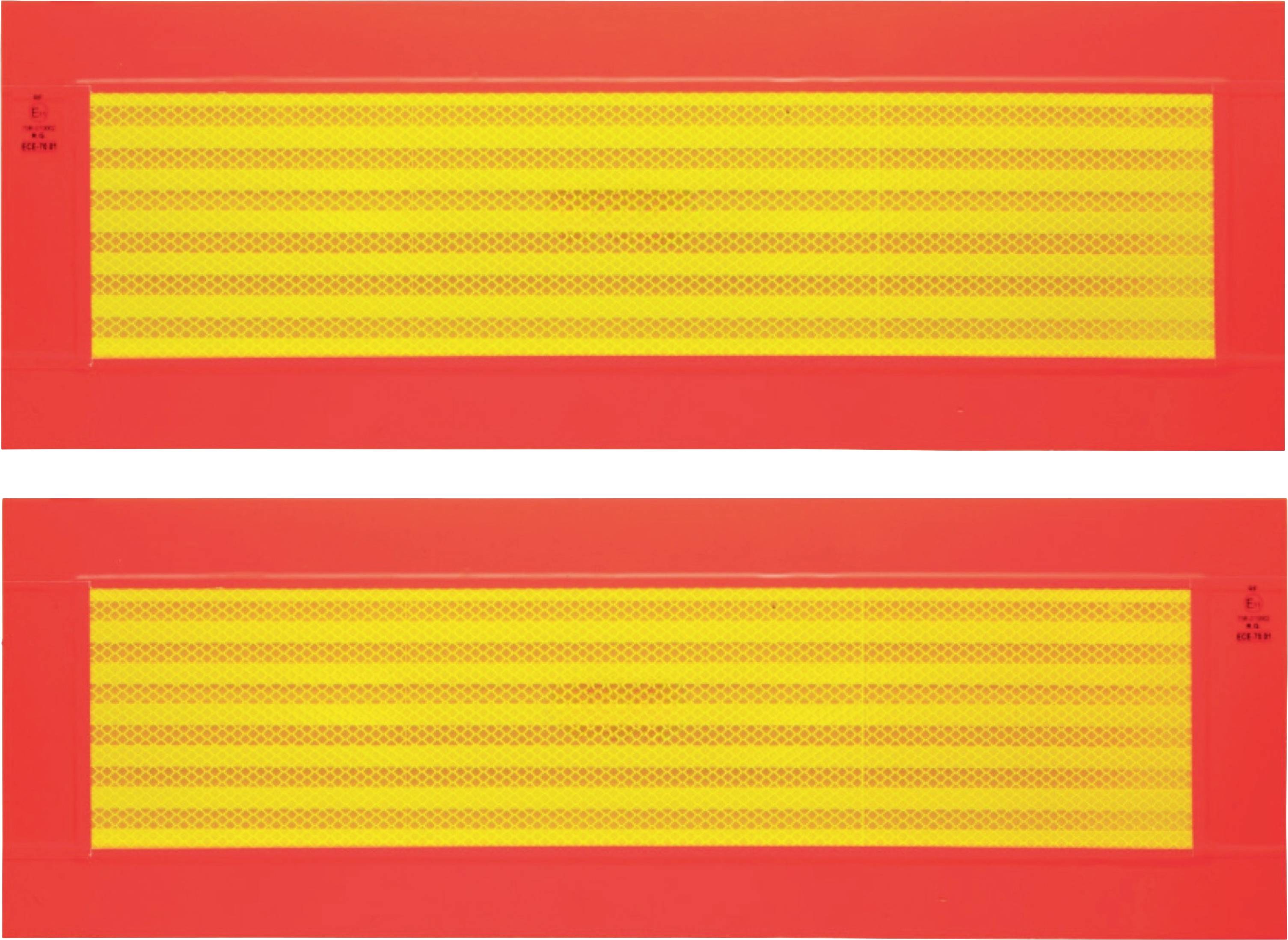 IWH ECE 70 097607 Warnstreifen Orange (fluoreszierend), Gelb (reflektierend) 1 St. (L x B) 565 mm x