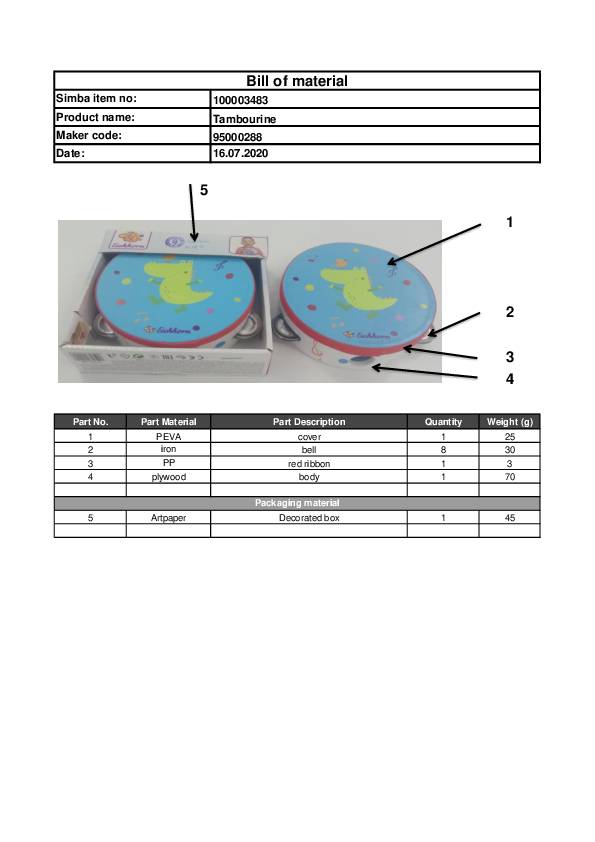 Eichhorn Hand Drum Tamburin