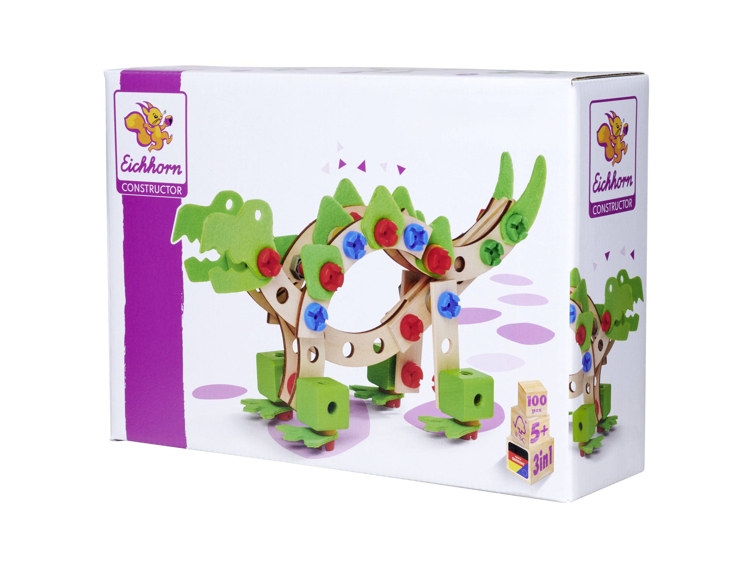 Eichhorn Constructor, Dinosaurier Bauteilset Constructor Anzahl Teile: 100 Anzahl Modelle: 3 Altersklasse: 4 - 7 Jahre
