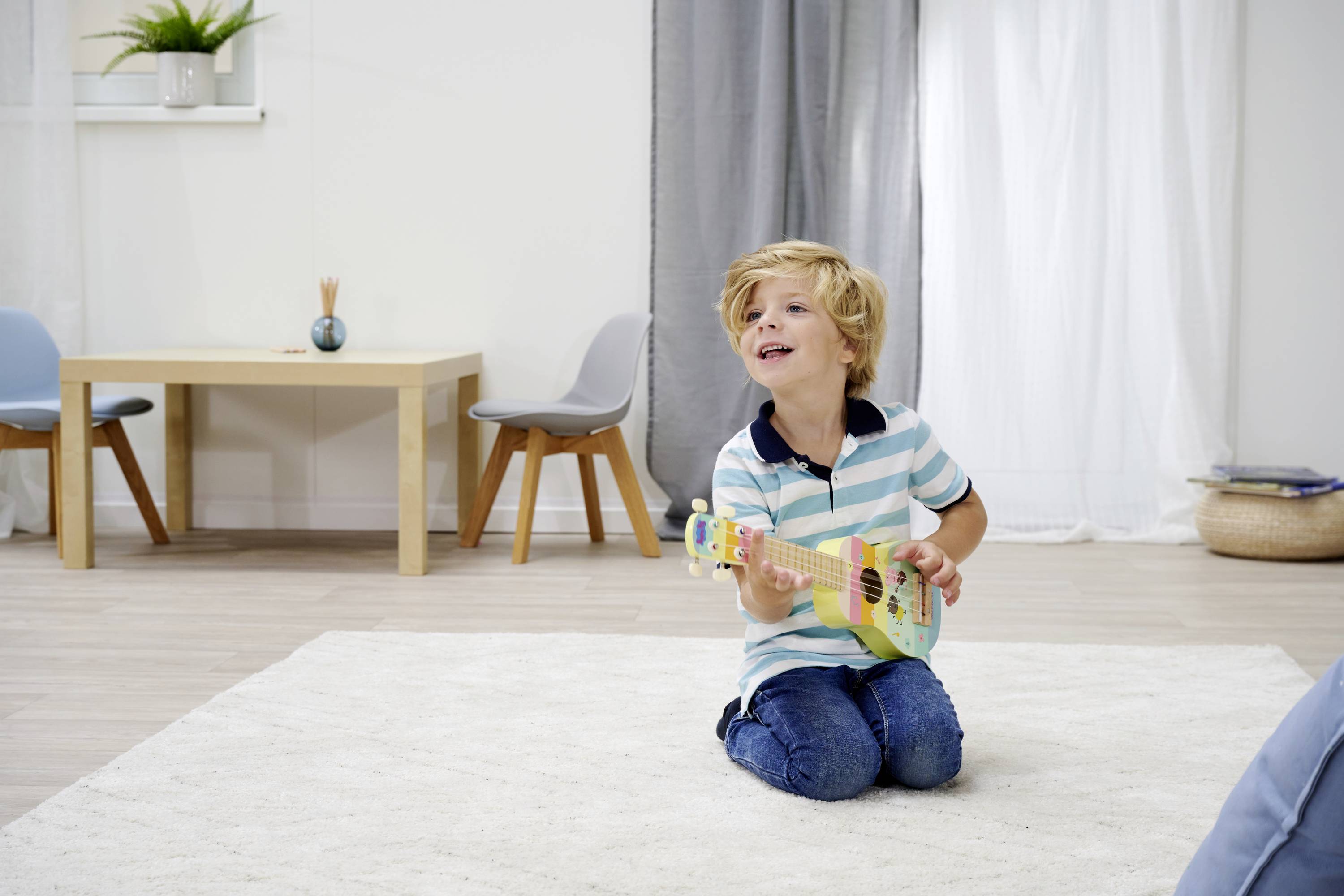 Eichhorn Kindergitarre Peppa Pig Holz Ukulele 43cm