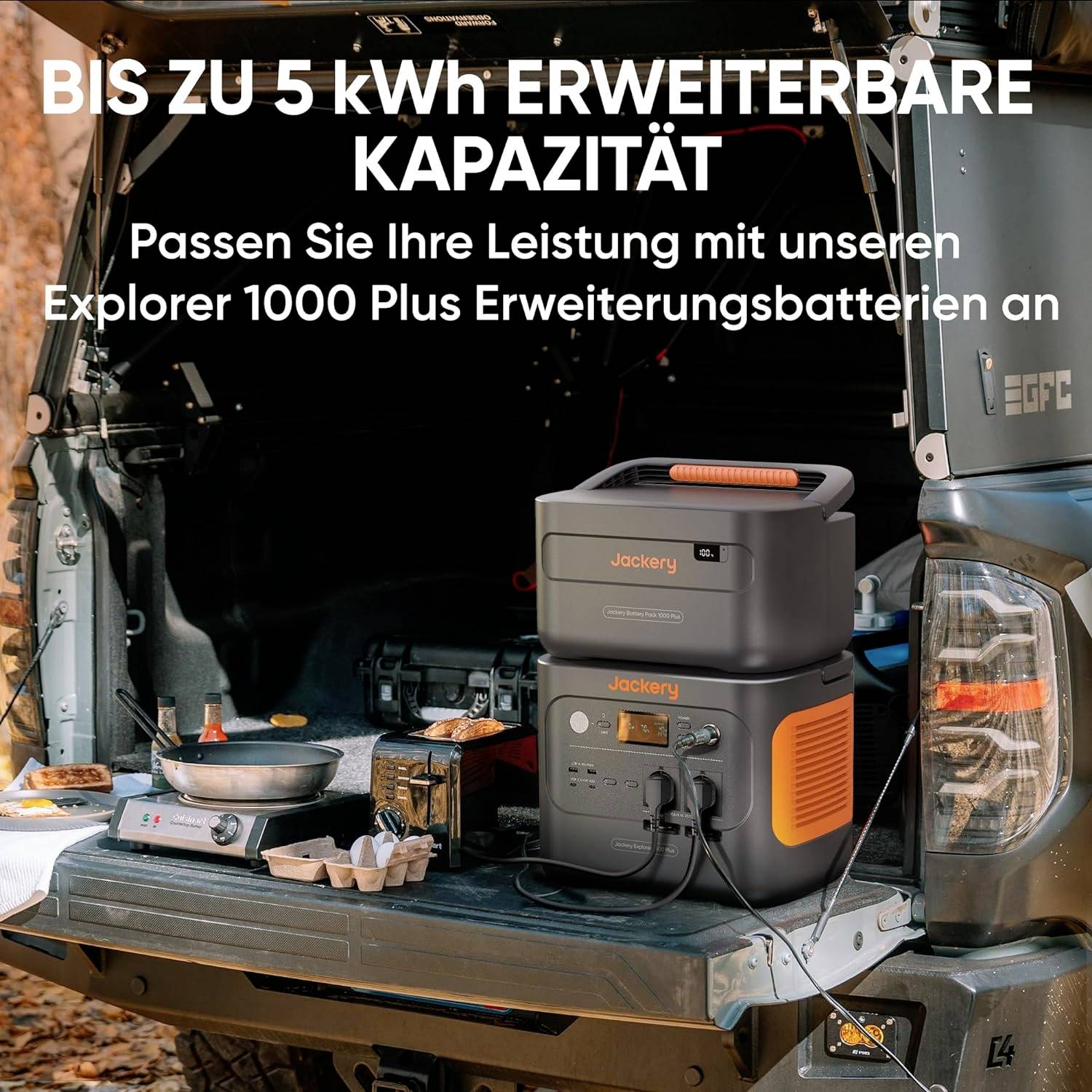 Jackery Explorer 1000 Plus Battery Akkupack LiFePO 4 Schwarz, Orange