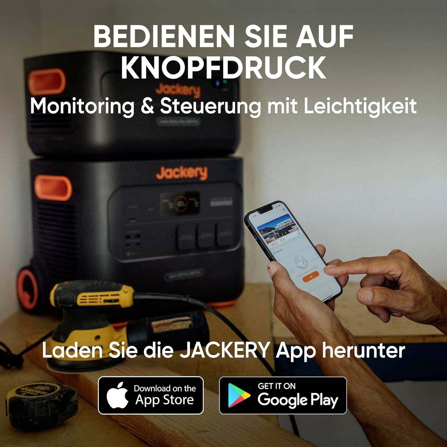 Jackery Explorer 2000 Plus Powerstation LiFePO 4 Schwarz, Orange mit Laderegler