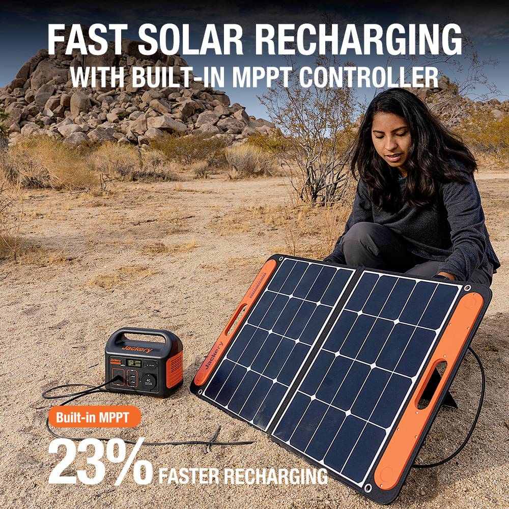 Jackery Explorer 240 v2 Powerstation LiFePO 4 Schwarz, Orange mit Laderegler