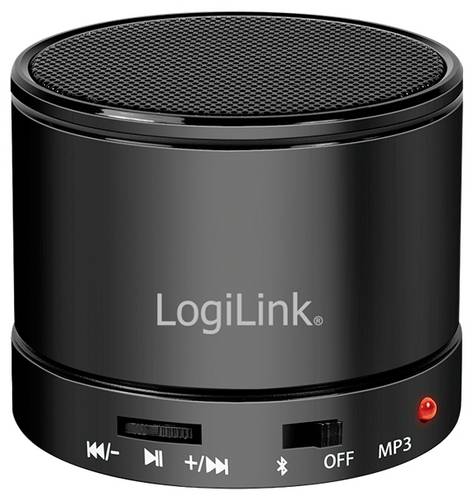 LogiLink SP0062 Bluetooth® Lautsprecher FM Radio, Freisprechfunktion Schwarz