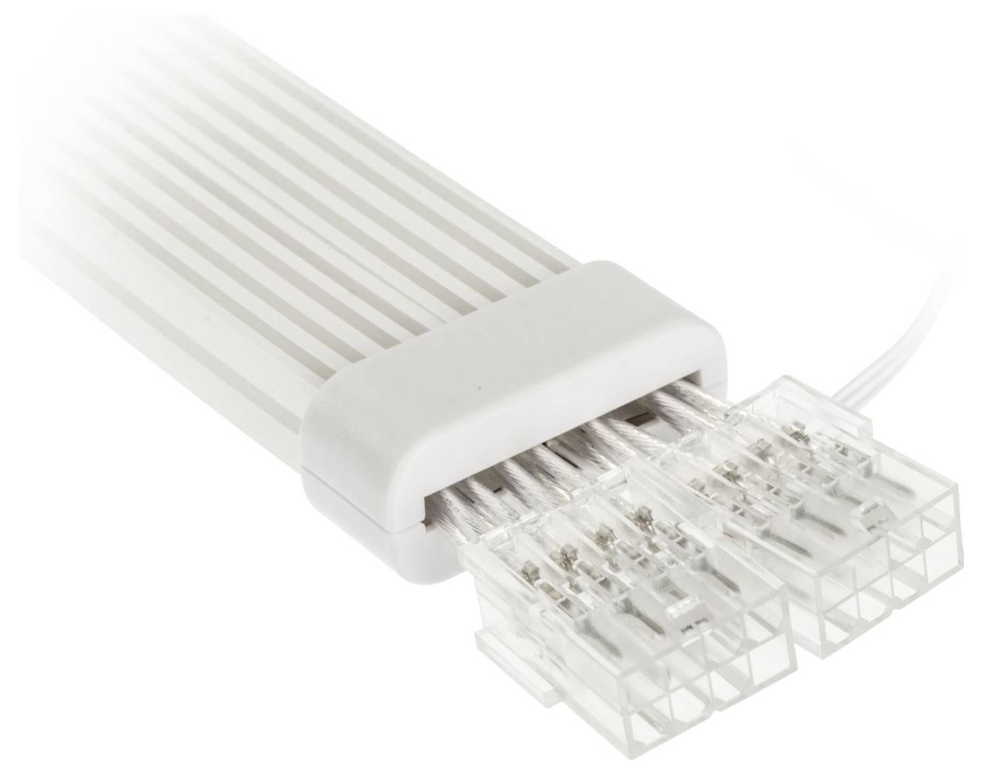 Kolink UR-2PCIE-ARG Strom Anschlusskabel Weiß, Transparent, RGB 31cm