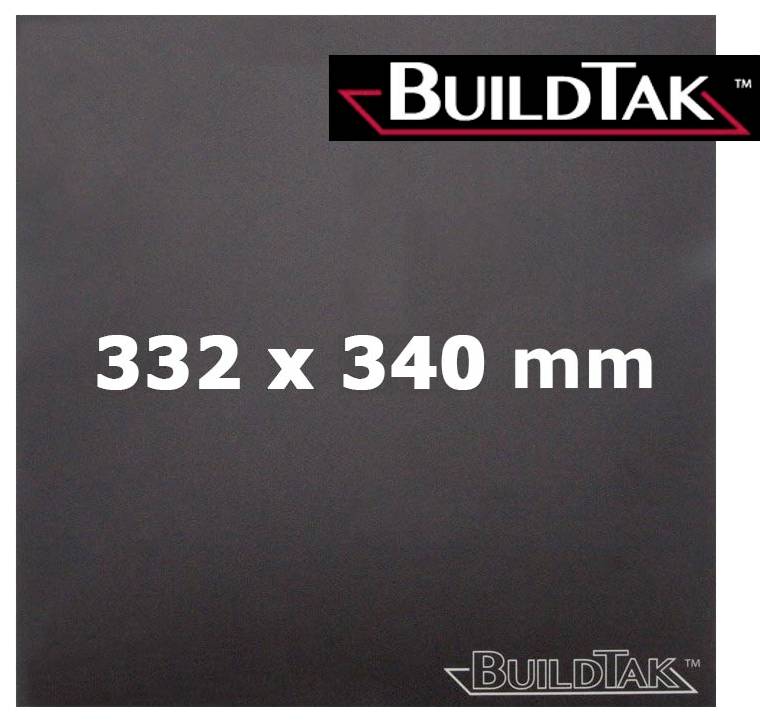 BUILDTAK Druckbettbeschichtung Original 3D Printing Surface - Black 332 x 340mm BT340X332