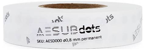 Aesub 3D Marker Marker Points AESUBdots - Targets white 6 mm Ø 6 mm / 6000 targets AESD006