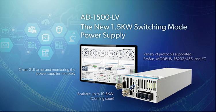Dehner Elektronik AD 1500-120-A23 AC/DC-Einbaunetzteil 120 V/DC 12.5A 1500W