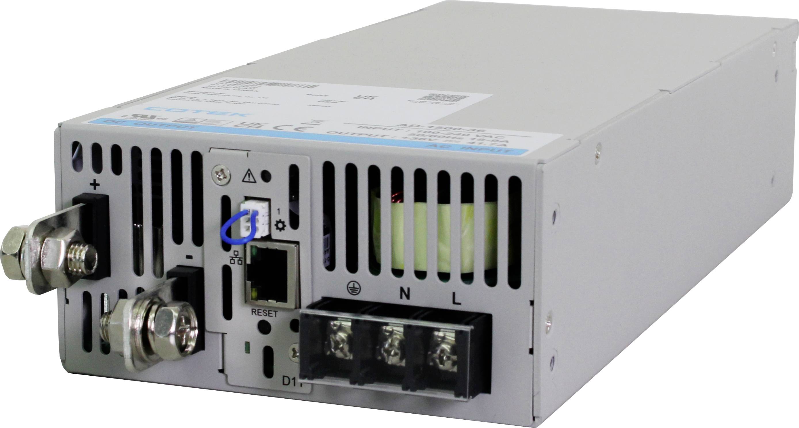 Dehner Elektronik AD 1500-120-D11 (120VDC) AC/DC-Einbaunetzteil 120 V/DC 12.5 A 1500 W