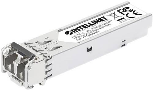 Intellinet Module émetteur-récepteur de réseau SFP fibre Gigabit Mini-GBIC, 1000Base-SX (LC) multimode duplex, 550 m, 850 nm, équivalent HPE J4858A/J4858B/J4858C/J4858D, garantie de 3 ans