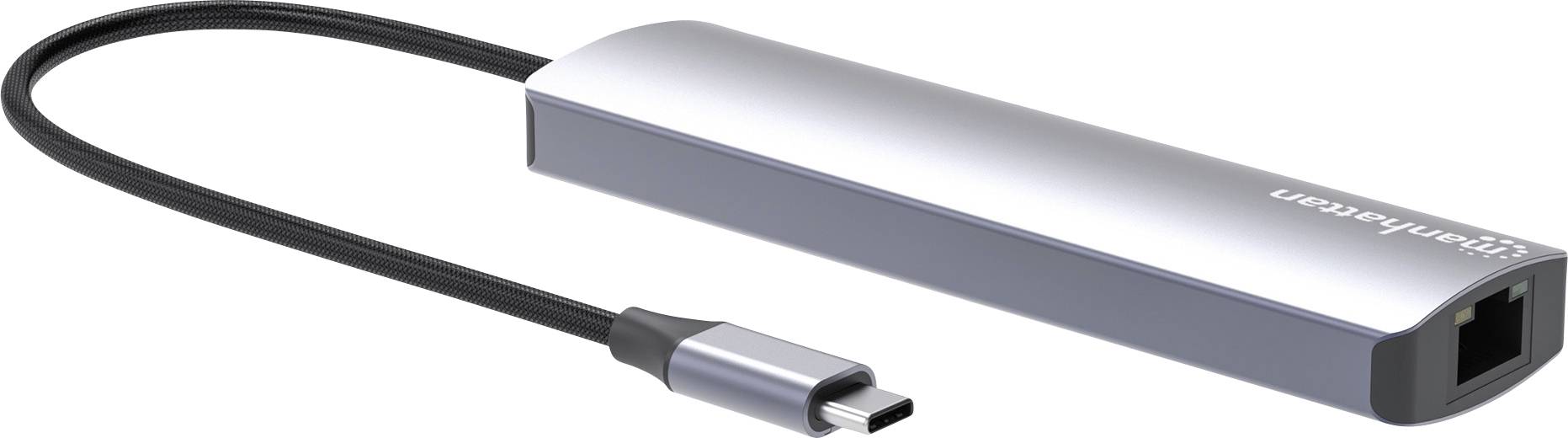 Manhattan Notebook Dockingstation 153966 inkl. Ladefunktion, USB-C® Power Delivery