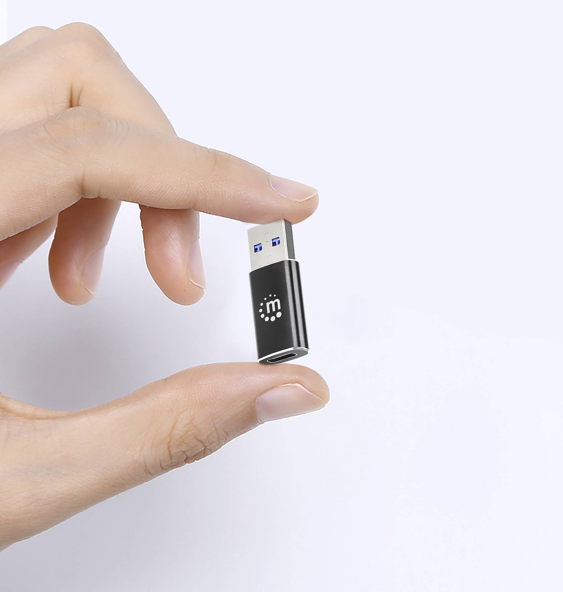 Manhattan USB 3.2 Gen 2 (USB 3.1 Gen 2) Adapter [1x USB 3.2 Gen 2 Stecker A​ (USB 3.1) - 1x USB 3.2 Gen 2 Buchse C (USB 3.1)]