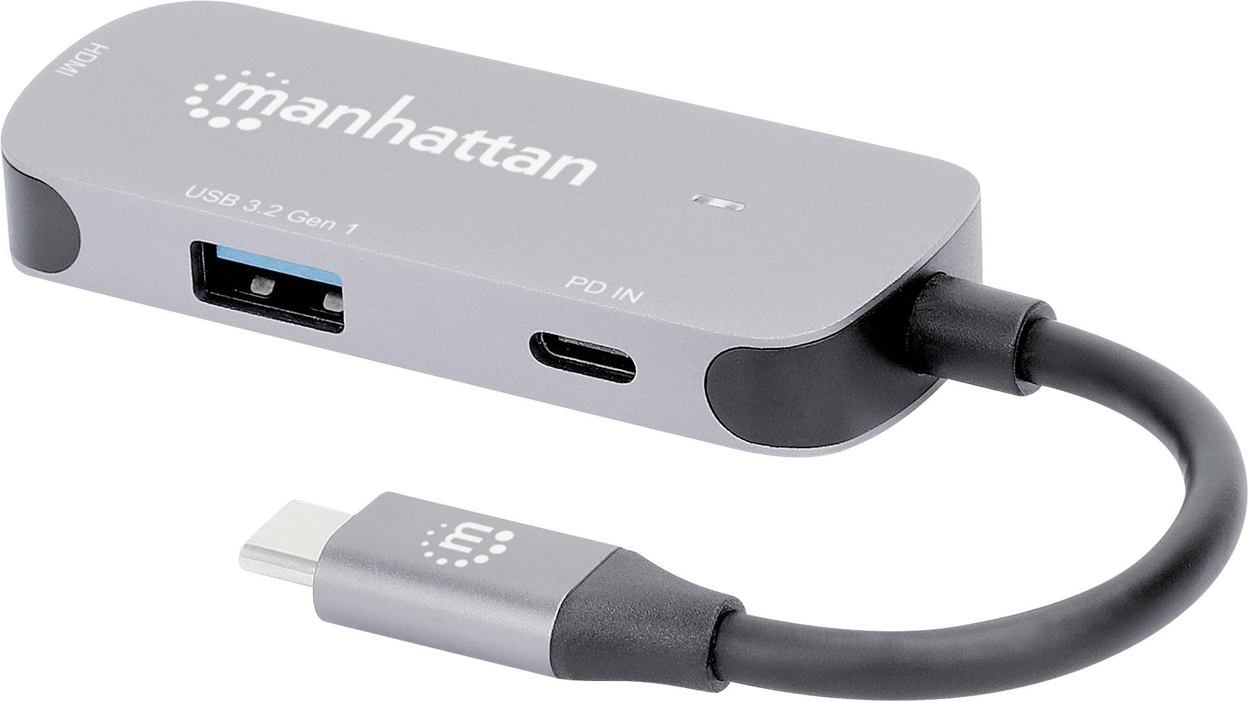 Manhattan Notebook Dockingstation 190299 inkl. Ladefunktion, USB-C® Power Delivery