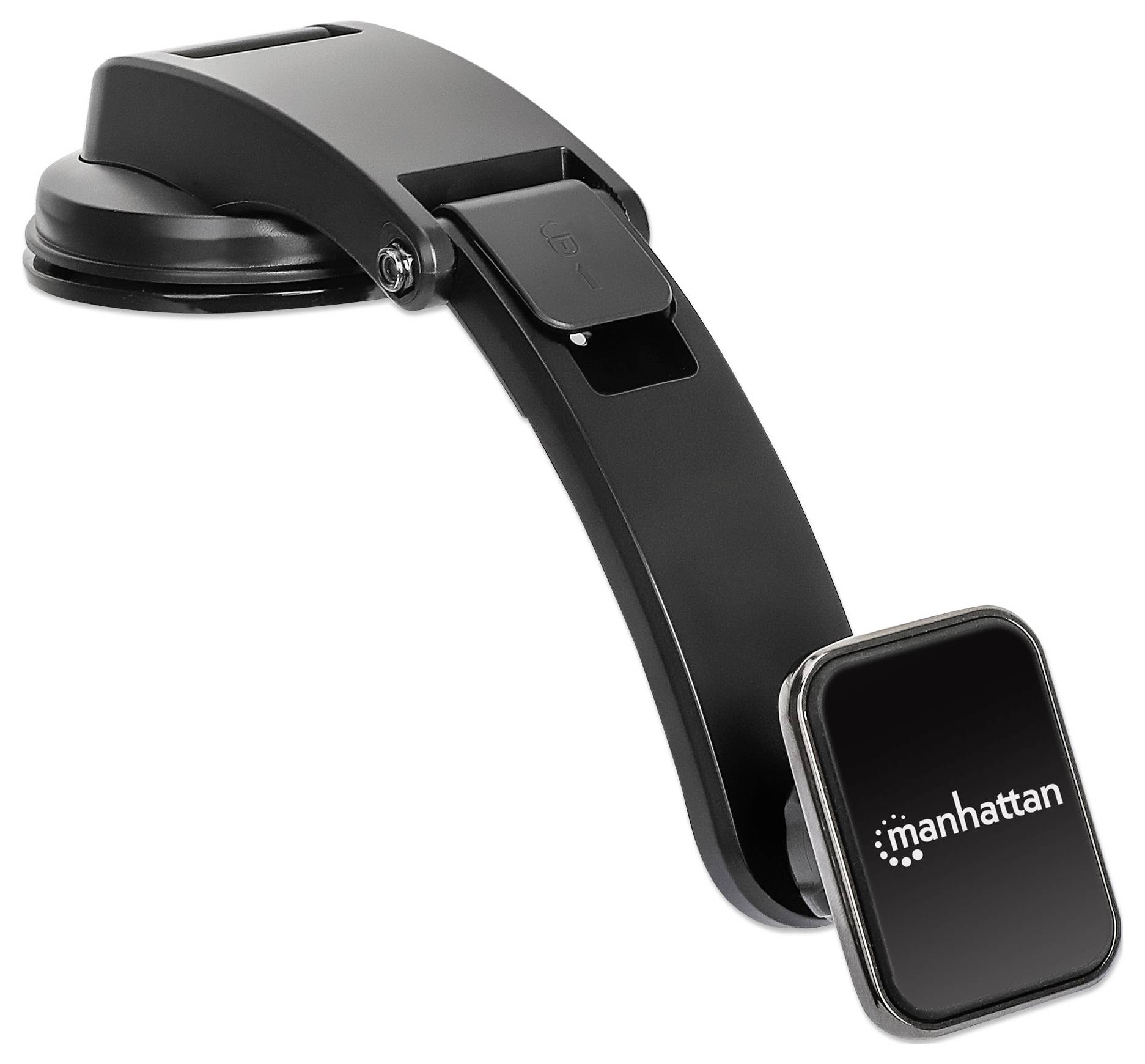 Manhattan 462525 Armaturenbrett, Saugnapf Handy-Kfz-Halterung 360° drehbar, Magnetbefestigung