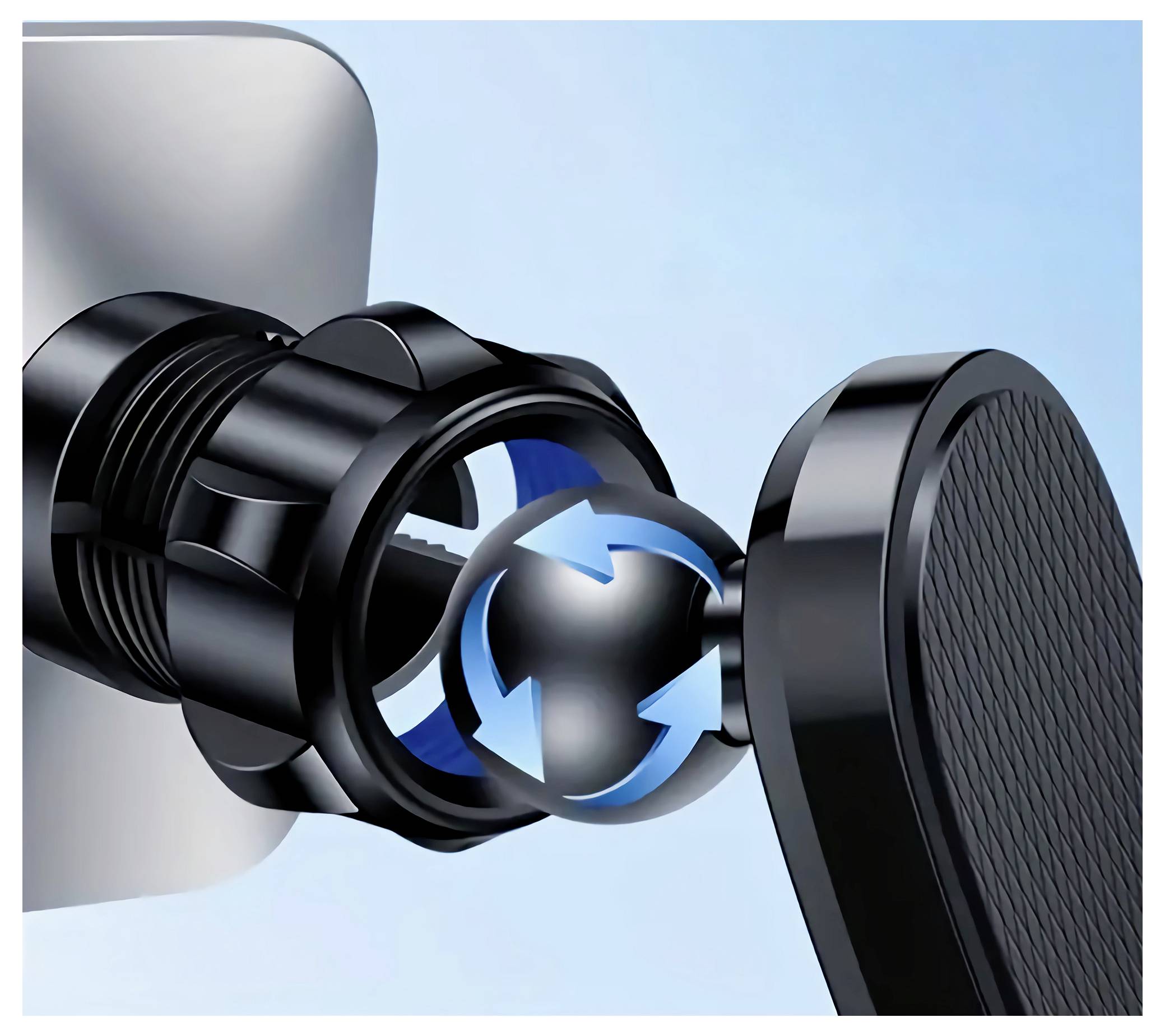 Manhattan 462525 Armaturenbrett, Saugnapf Handy-Kfz-Halterung 360° drehbar, Magnetbefestigung