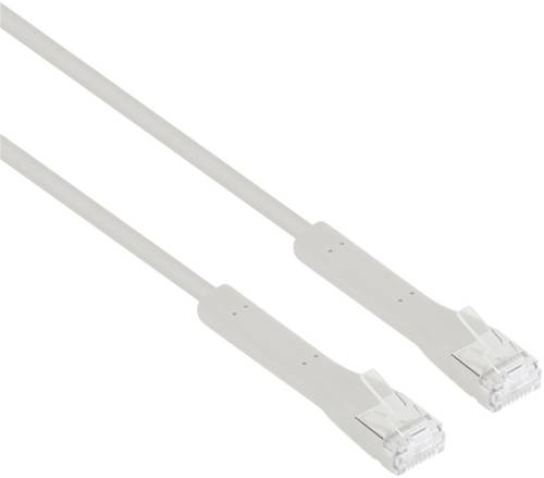 Intellinet 745147 RJ45 Netzwerkkabel, Patchkabel CAT 6a F/FTP 1.5m Grau Flexibel, Gesamtschirm, Halo