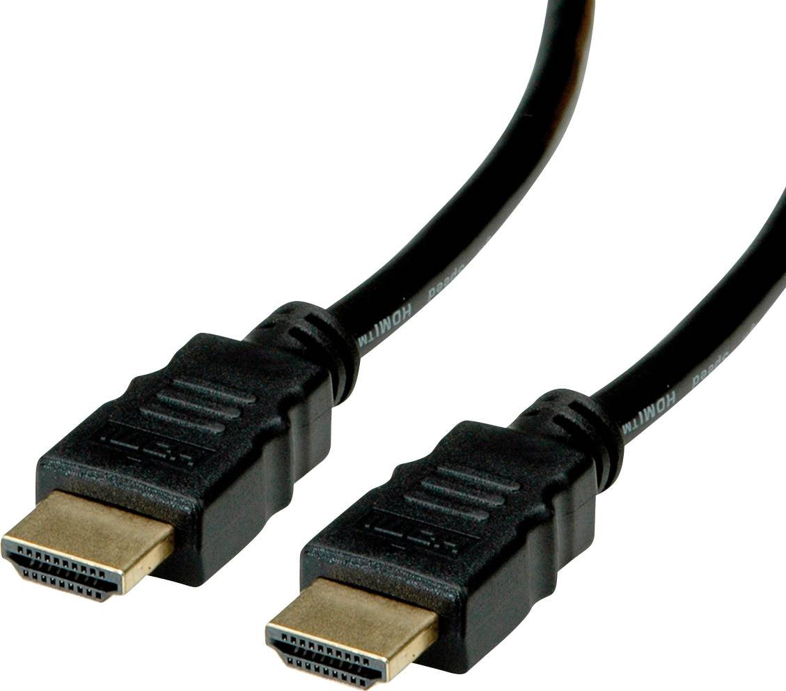 Roline recycled material HDMI Anschlusskabel HDMI-A Stecker 1m Schwarz 11.45.5901 HDMI-Kabel