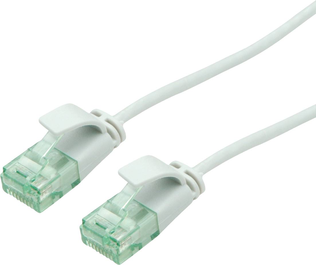 Roline recycled material RJ45 (gekreuzt) Netzwerk Anschlusskabel CAT 6a U/UTP 1.5m Grau