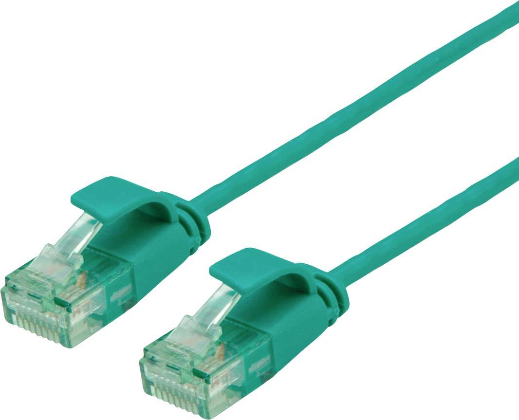 Roline recycled material 21.45.3433 RJ45 Patchkabel CAT 6a U/UTP 1m Grün 1St.
