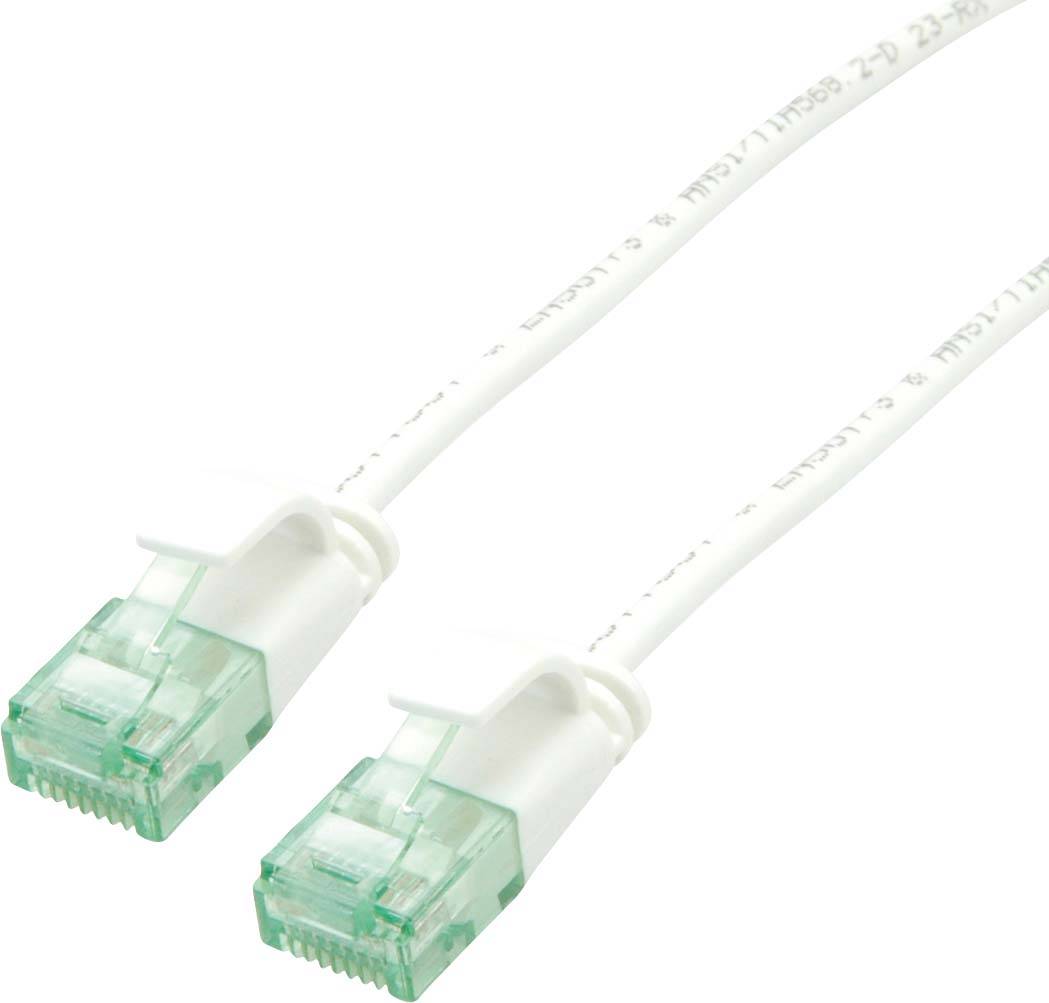Roline recycled material RJ45 (gekreuzt) Netzwerk Anschlusskabel CAT 6a U/UTP 1.5m Weiß