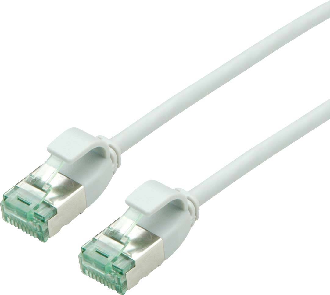 Roline recycled material RJ45 (gekreuzt) Netzwerk Anschlusskabel CAT 6a U/FTP 1m Grau