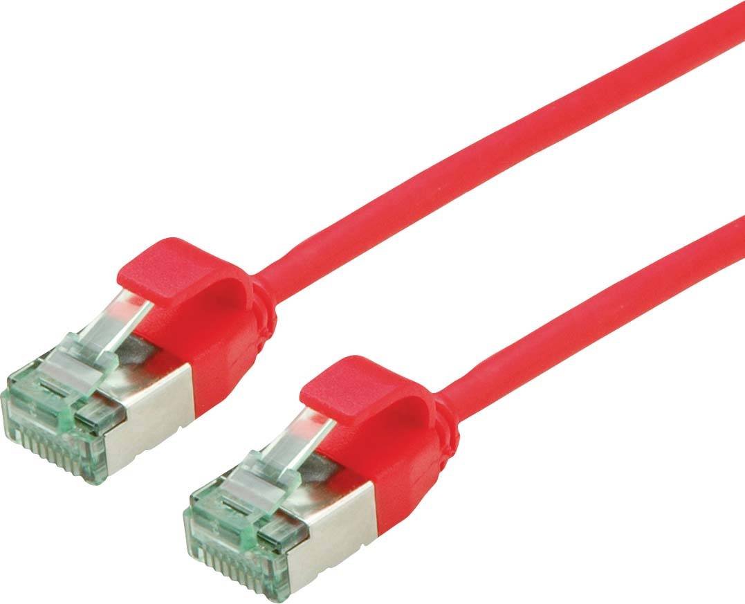 Roline recycled material RJ45 (gekreuzt) Netzwerk Anschlusskabel CAT 6a U/FTP 1.5m Rot