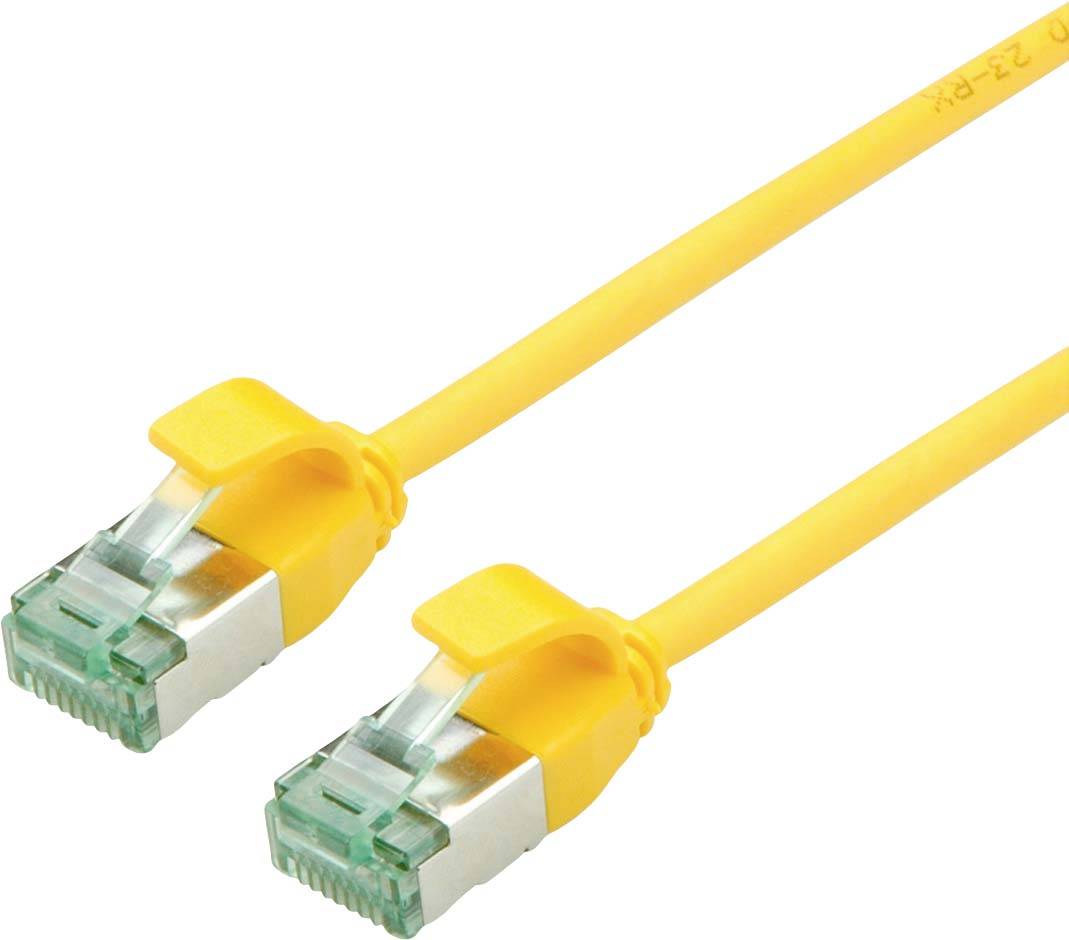 Roline recycled material RJ45 (gekreuzt) Netzwerk Anschlusskabel CAT 6a U/FTP 1.5m Gelb