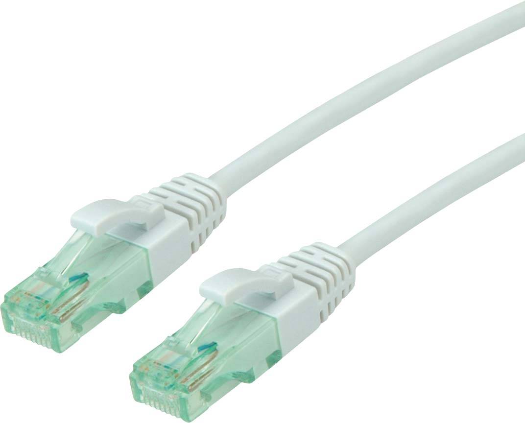 Roline recycled material RJ45 (gekreuzt) Netzwerk Anschlusskabel CAT 6a U/UTP 0.5m Grau