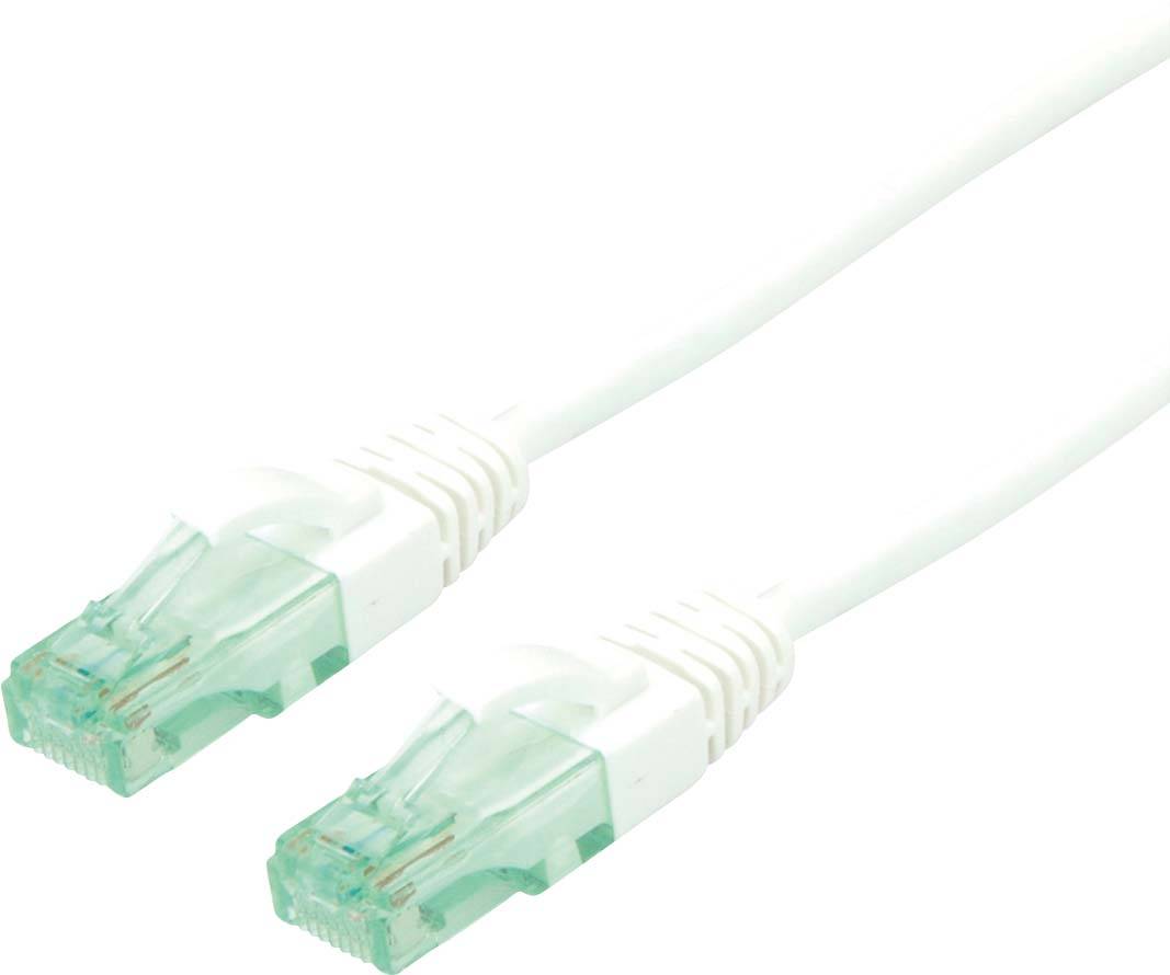 Roline recycled material RJ45 (gekreuzt) Netzwerk Anschlusskabel CAT 6a U/UTP 0.3m Weiß
