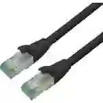 Roline recycled material RJ45 (gekreuzt) Netzwerk Anschlusskabel CAT 6a S/FTP 1m Schwarz Roline recycled material RJ45 (gekreuzt) Netzwerk Anschlusskabel CAT 6a S/FTP 1m Schwarz