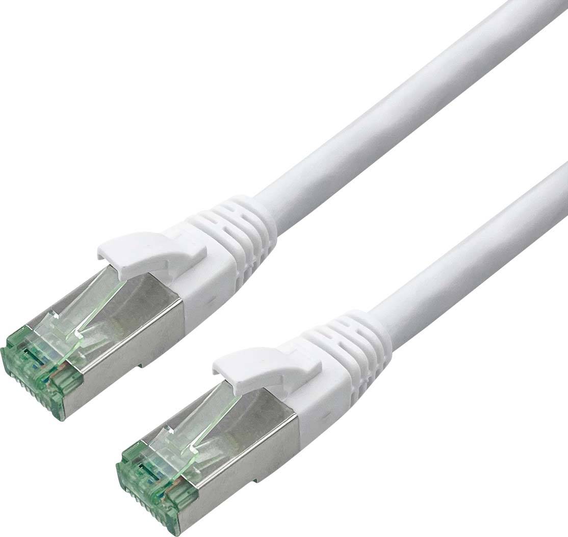 Roline recycled material 21.45.3260 RJ45 Patchkabel CAT 6a S/FTP 0.5m Weiß 1St.