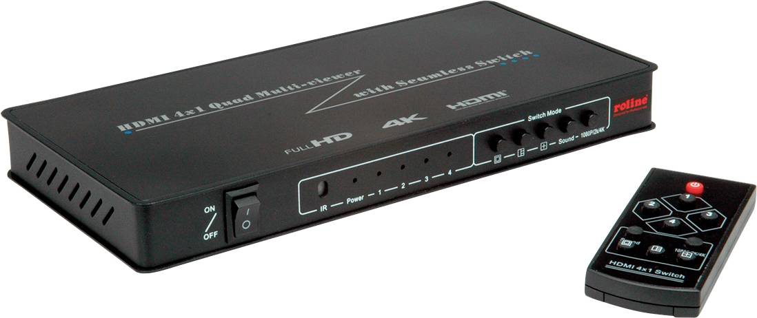 Roline 14.01.3596 HDMI-Switch Schwarz