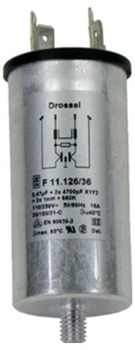 Eichhoff F011-126/036 F011-126/036 Entstörfilter 110 V/AC, 250 V/AC 16 A 1 mH 1 St.