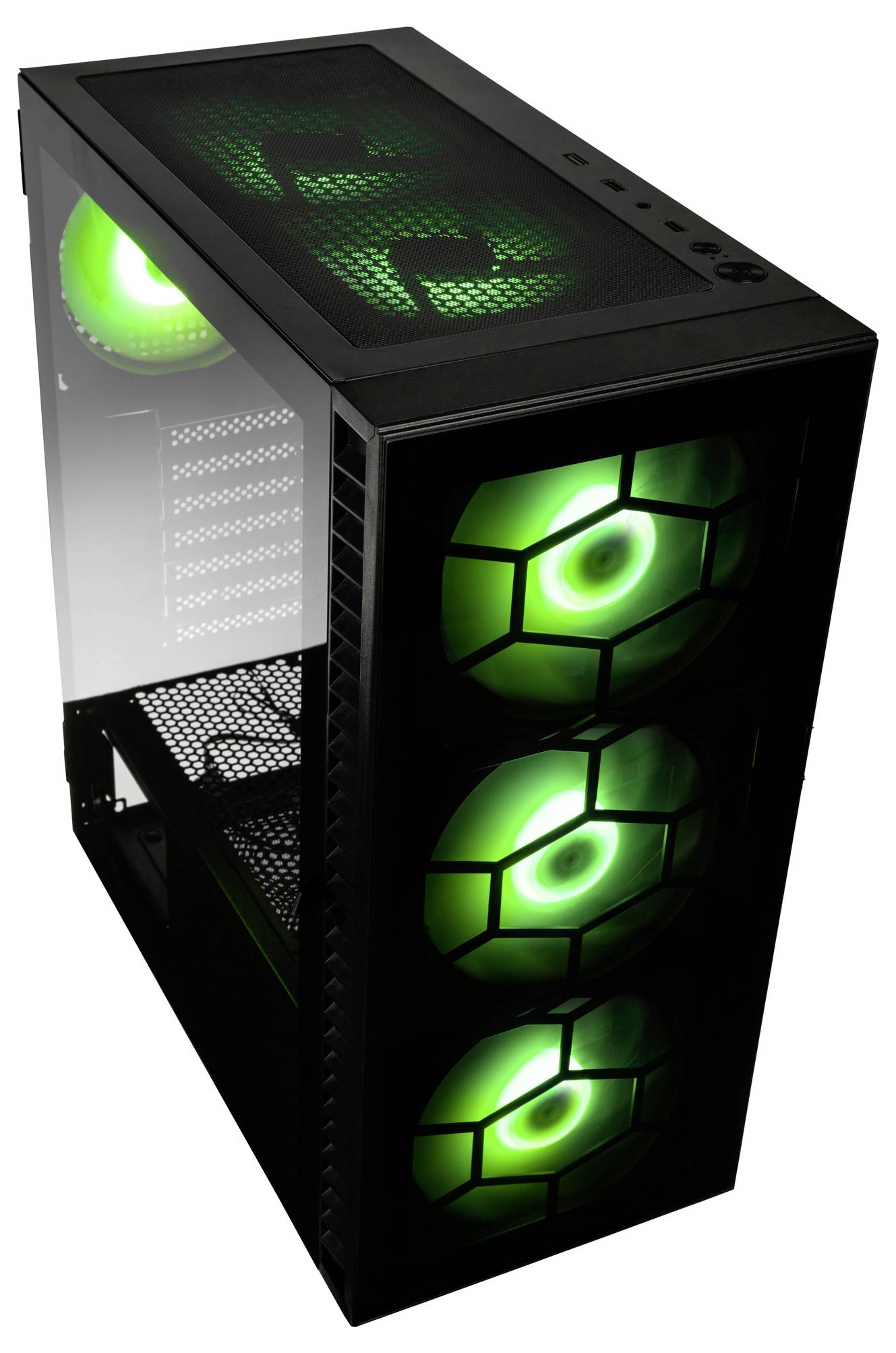 Kolink Observatory HF Plus Glass ARGB Midi-Tower PC-Gehäuse Schwarz