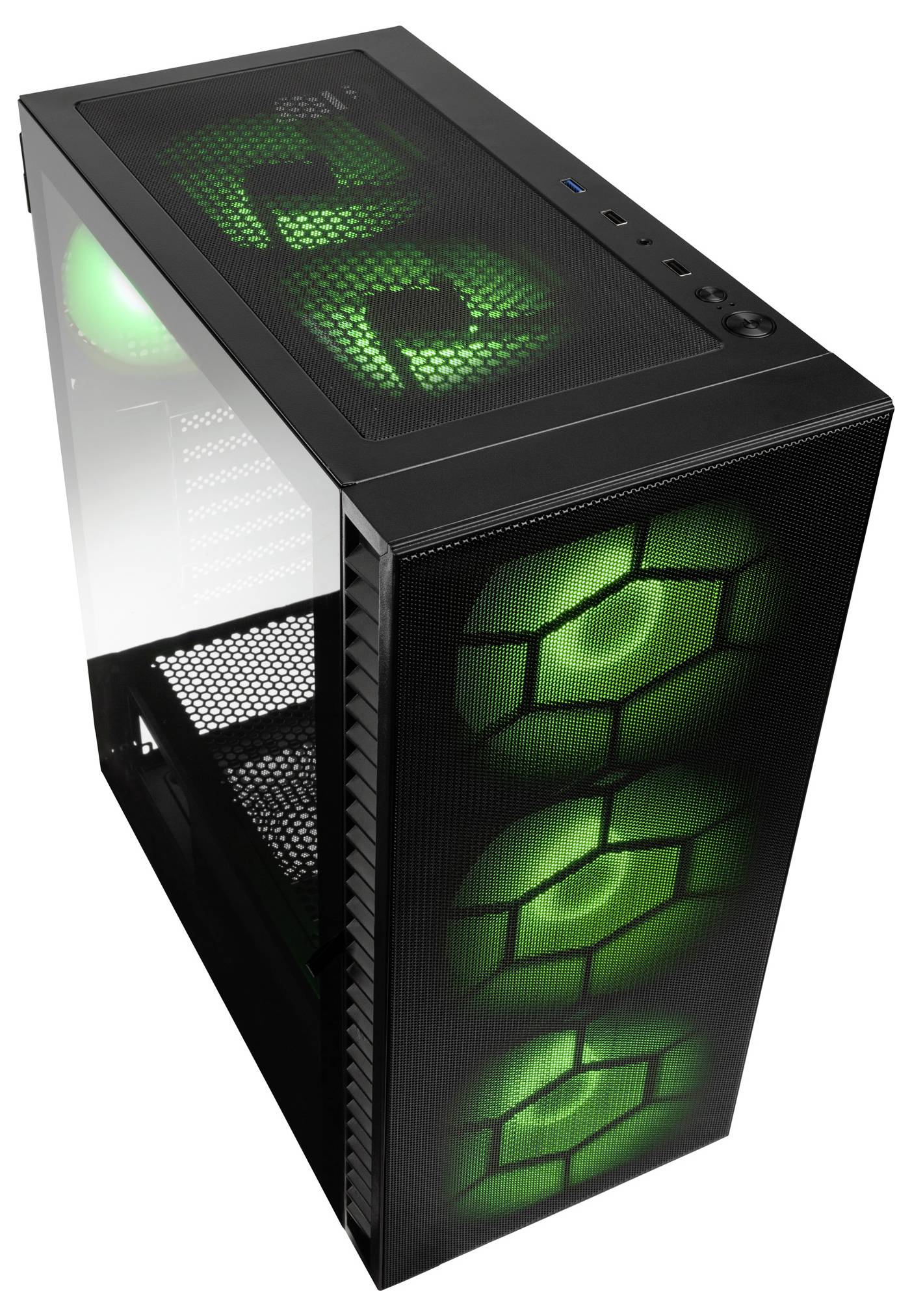 Kolink Observatory HF Plus Mesh ARGB Midi-Tower PC-Gehäuse Schwarz