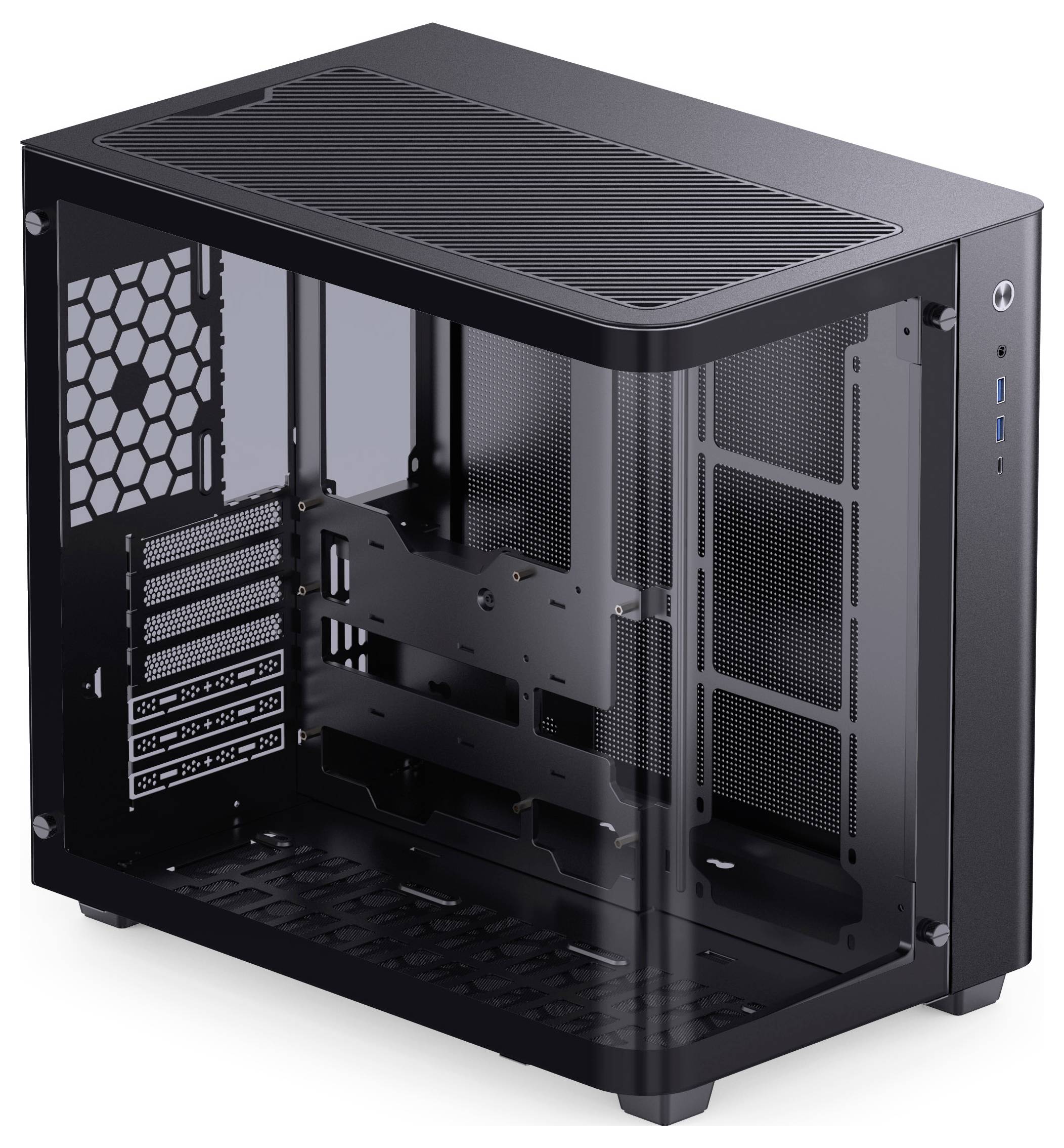 Jonsbo TK-3 Midi-Tower PC-Gehäuse Schwarz