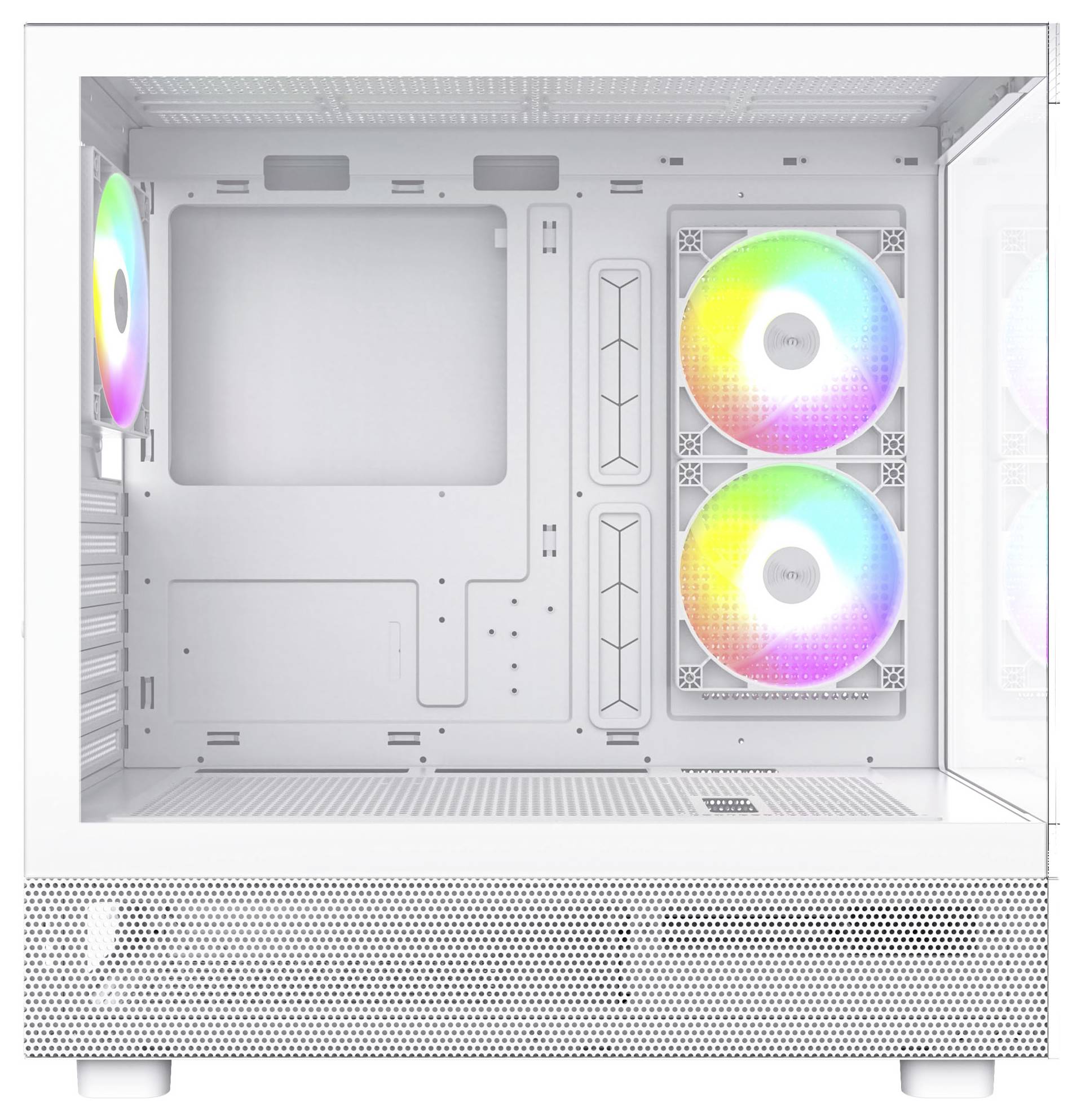 MONTECH XR Tempered Glass Midi-Tower PC-Gehäuse Weiß