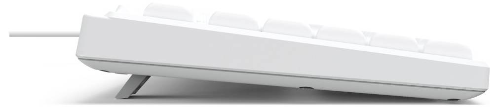 Hama CK-200 USB Tastatur Deutsch, QWERTZ Weiß Multimediatasten