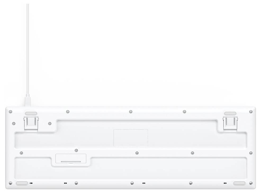 Hama CK-200 USB Tastatur Deutsch, QWERTZ Weiß Multimediatasten