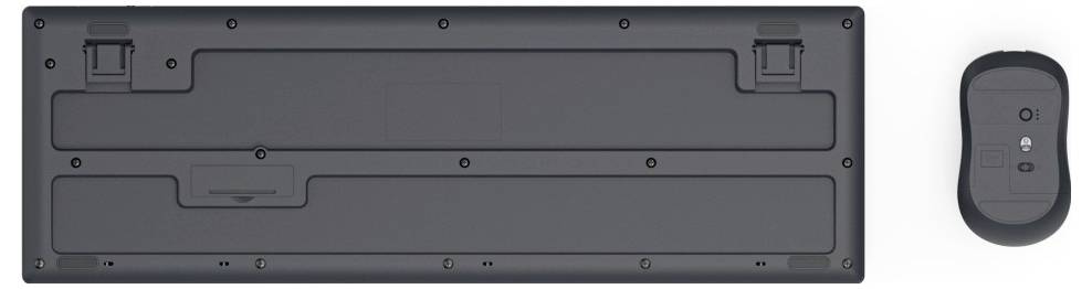 Hama WKM-200 Funk Tastatur, Maus-Set Deutsch, QWERTZ Schwarz