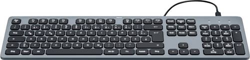 Hama CK-400 USB Tastatur Deutsch, QWERTZ Schwarz Multimediatasten