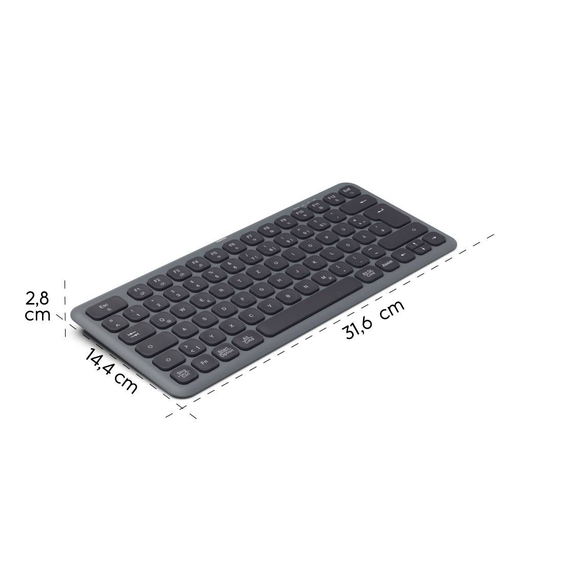 Hama WK-500 Funk Tastatur Deutsch, QWERTZ Schwarz