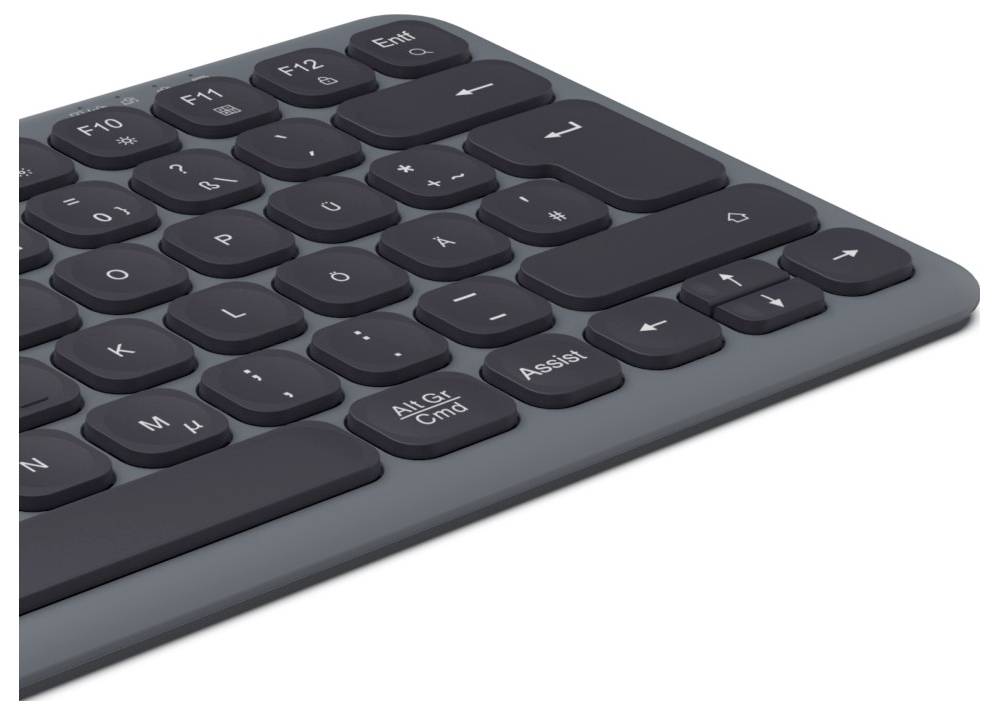 Hama WK-500 Funk Tastatur Deutsch, QWERTZ Schwarz