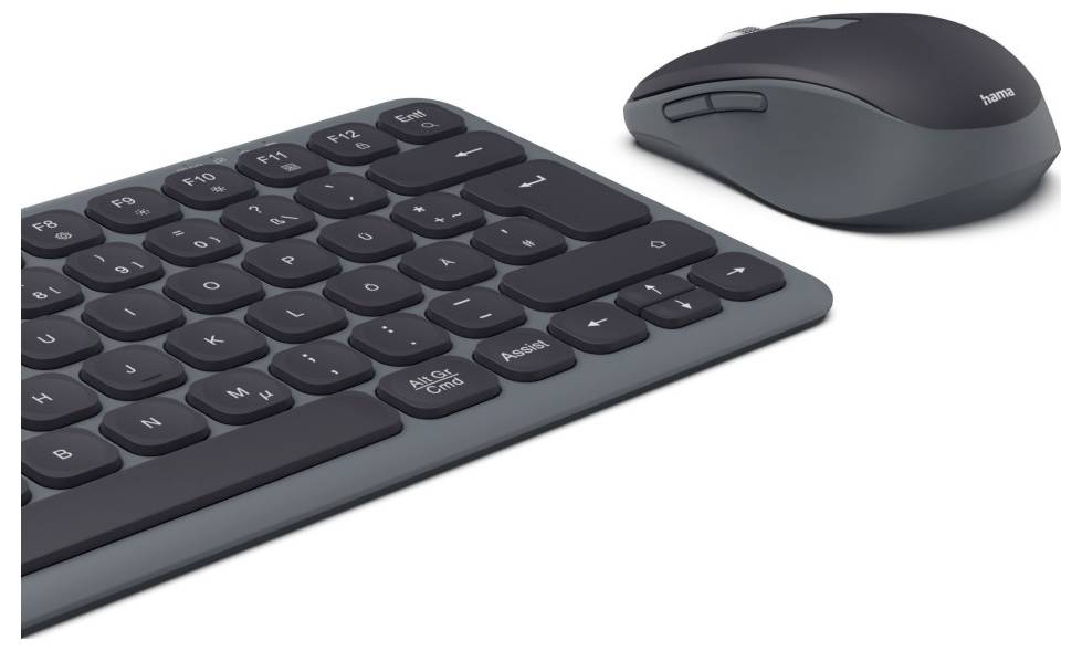 Hama WKM-500 Bluetooth® Tastatur, Maus-Set Deutsch, QWERTZ Schwarz