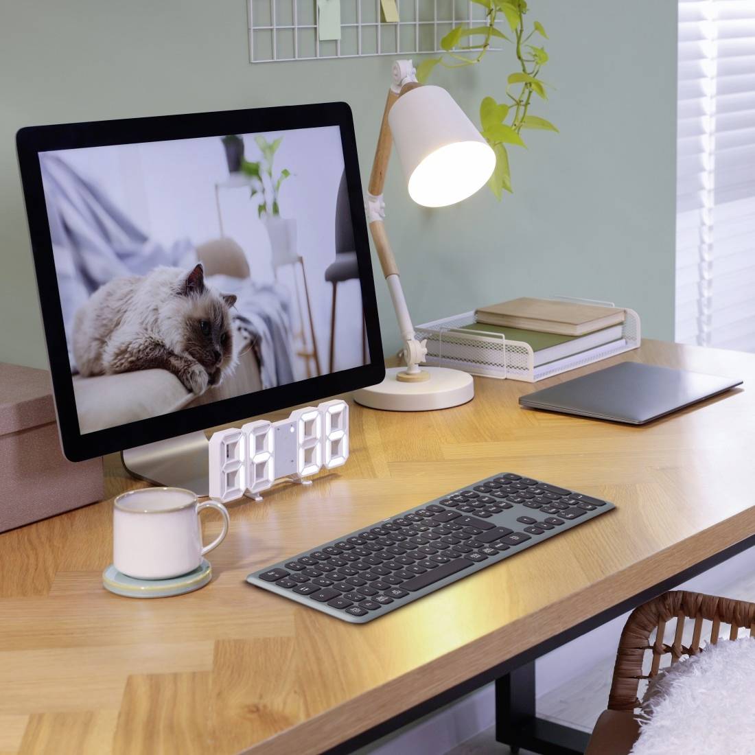 Hama WK-550 Funk Tastatur Deutsch, QWERTZ Schwarz Multimediatasten